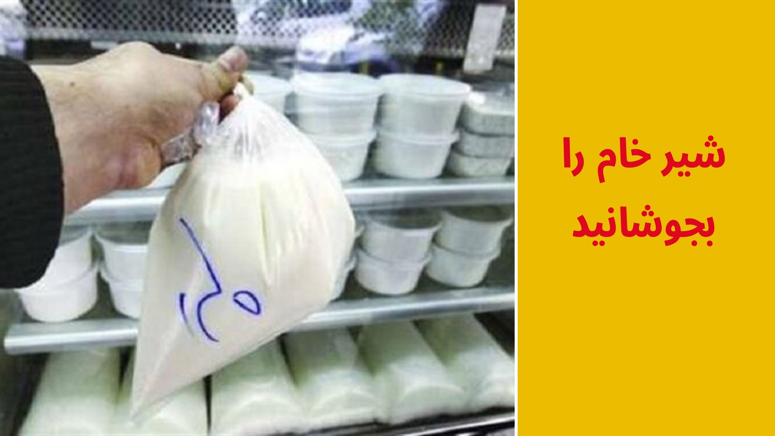 جوشاندن شیر خام